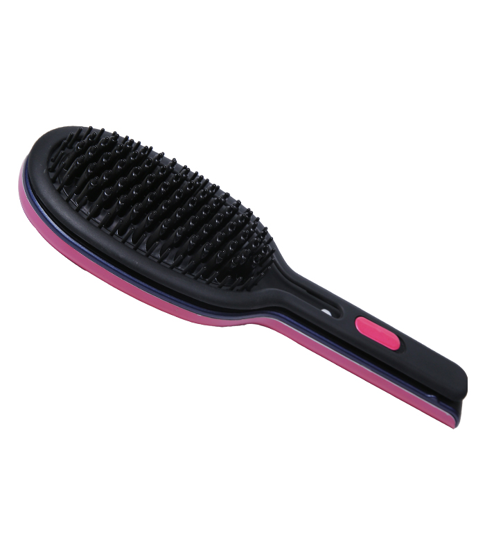 Hot Comb kerámia hajkiegyenesítő kefe Private Label ZR-1001 hajcsavaró kefe fésűvel